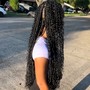 Medium knotless braids