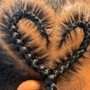 Kid's Braids natural with beads (beads included)