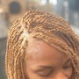 Twist /box braids (natural) 1/2 head