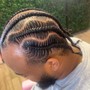 Cornrows- braid down