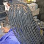 Cornrows w/ weave added (hair included)