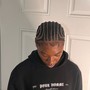 Small feed in braids up to 12