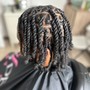 Loc retwist with double stranded twist