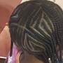 Kid's Braids w/weave