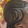 Kid's Braids w/weave