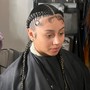 Takedown on scalp braids  , shampoo, blowout