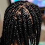 Boho knotlless and Box braids Med/Large