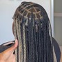 Meduim boho knotless braids