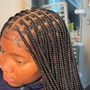 Meduim boho knotless braids