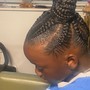 Kids braided ponytail ages (7-12)