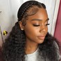 Bantu knots braided bob