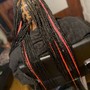 Large knotless braids