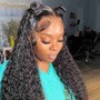 Natural Makeup and Hair Curling or Straightening