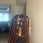 Natural medium box braids