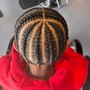 4-6 Simple Cornrow Braids