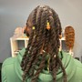 Box Braids, Acrylic Nails