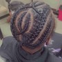 Traditional natural braids/ men or women