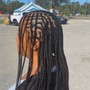 Large knotless braids