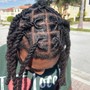 Instant Locs on Top Bun/ Undercut