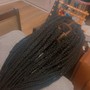 Medium knotless braids