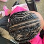 Natural hair Cornrows