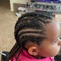 Natural hair Cornrows