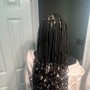 Human hair for goddess braids