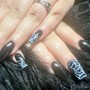 3D acrylic or gel nail art