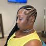 Faux Locs /TOP OF HEAD ONLY(sides &amp;back shaved)