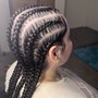 Large Stitch Braided Ponytail