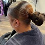 Ponytail with  cornrows added