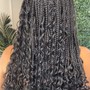 Goddess Braids with human hair With Wash