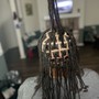 Box plats (braids) of natural hair ***please read description