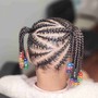 Kid's Natural hair Braided style (shoulder length or longer)