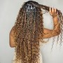 Goddess knotless Braids