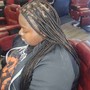 Large knotless braids