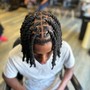 Loc retwist (neck to shoulder length)