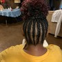 TWO FEED- INS BRAIDS