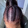 COLORED BRAIDING HAIR