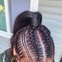 COLORED BRAIDING HAIR