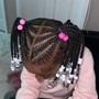 Kid's Braided 2 Ponytails