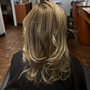 Deep Conditioning Or Olaplex Treatment, Partial Highlights, Lowlights, Babylights, Blowout, Style, Flat Iron