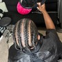 Men stitches Cornrows (2 stitches)