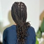 Knotless Box Braids (Smedium) Mid- Back