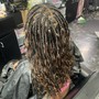 Smedium knotless Braids