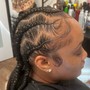 Feed-in "6-7 braids”