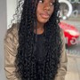 Medium knotless box braids