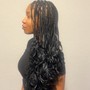 Partial Weave W/ Designed Cornrows