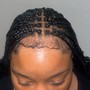 Partial Weave W/ Designed Cornrows