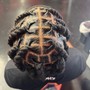 Kid man bun braids